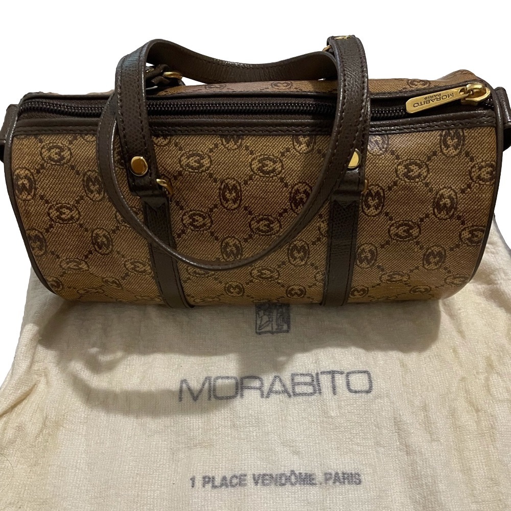 Morabito Brown Monogram Duffel Bag